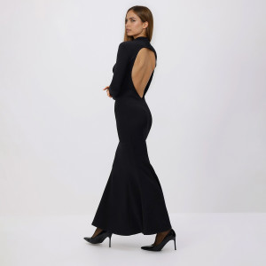 Sukienka maxi - L - czarny - damska - Reserved - 222HU-99X