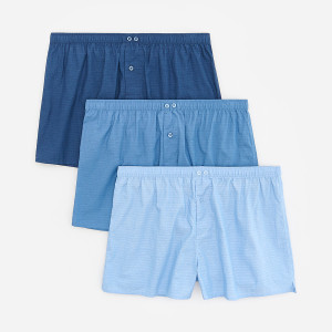 3 pack bokserek Loose - XXL - niebieski - męska - Reserved - 222JE-55X