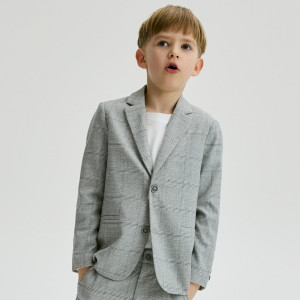 Elegancka marynarka - 116 (5-6 lat) - jasnoszary - chłopcy - Reserved - 231IM-09X