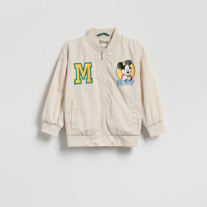 Kurtka Mickey Mouse - 116 (5-6 lat) - beżowy - chłopcy - Reserved - 237IM-80X
