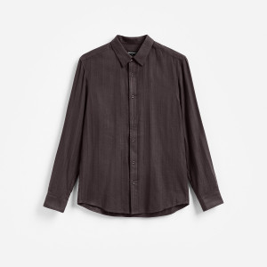 Koszula slim fit z bawełną - S - brązowy - męska - Reserved - 240KH-98X