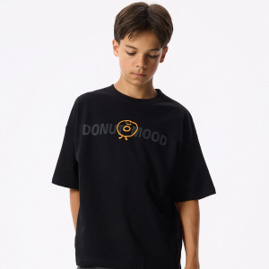 Bawełniany t-shirt z nadrukiem - 152 (11 lat) - czarny - chłopcy - Reserved - 245JV-99X