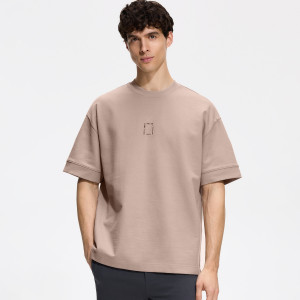 T-shirt boxy z nadrukiem - XL - beżowy - męska - Reserved - 249JA-08X