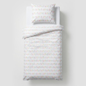 Komplet wzorzystej pościeli - ONE SIZE - beżowy - dziewczynki - Reserved - 252IY-08X