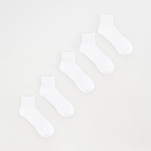 5 pack skarpet - 39-42 - biały - męska - Reserved - 2721Y-00X