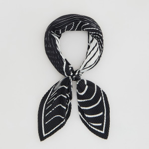 Plisowana apaszka - ONE SIZE - czarny - damska - Reserved - 272ID-99X