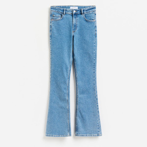 Jeansy flare - 34 - niebieski - damska - Reserved - 273KS-50J