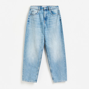 Jeansy mom balloon - 38 - niebieski - damska - Reserved - 276KS-50J