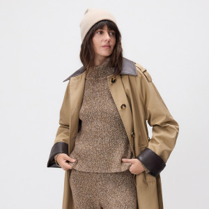 Sweter z golfem - M - brązowy - damska - Reserved - 277HM-88M