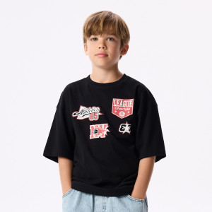 Bawełniany t-shirt - 140 (9 lat) - czarny - chłopcy - Reserved - 288JV-99X