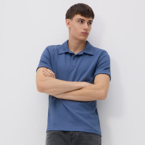 Koszulka polo regular fit - XS - niebieski - męska - Reserved - 289EF-55X
