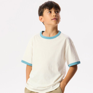 Bawełniany t-shirt - 140 (9 lat) - złamana biel - chłopcy - Reserved - 291JV-01X