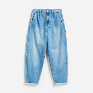 Jeansy barrel leg - 38 - niebieski - damska - Reserved - 298KS-55J