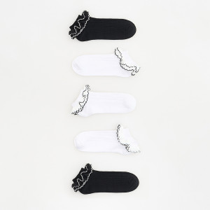 Skarpetki z falbanką 5 pack - 28/30 - biały - dziewczynki - Reserved - 302GU-00X