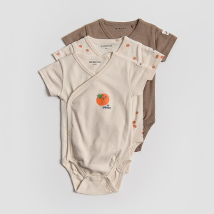 Bawełniane body 3 pack - 74 (6-9 m.) - kremowy - chłopcy - Reserved - 302HV-02X