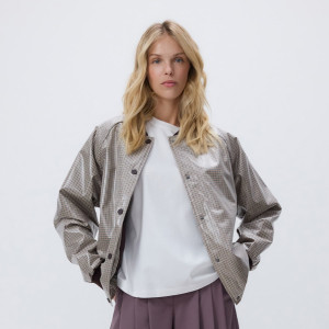 Kurtka bomber w kratę - M - wielobarwny - damska - Reserved - 307GV-MLC