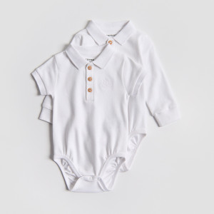 Bawełniane body 2 pack - 74 (6-9 m.) - biały - chłopcy - Reserved - 307HV-00X