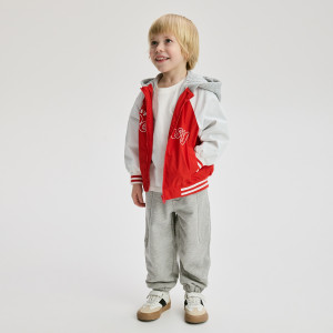 Kurtka bomber z kapturem - 86 (12-18 m.) - czerwony - chłopcy - Reserved - 318IL-33X