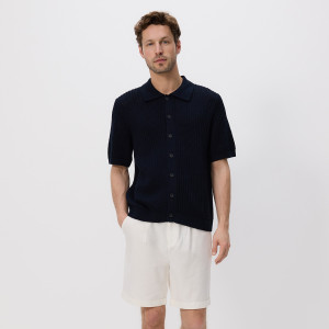 Szorty chino regular - 36 - biały - męska - Reserved - 3197C-00X