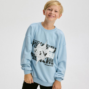 Bluza oversize Pokémon - 146/152 (10-11 lat) - jasnoniebieski - chłopcy - Reserved - 320BF-05X