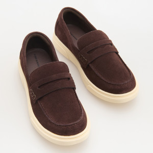 Skórzane loafersy - 33 - brązowy - chłopcy - Reserved - 321JX-88X