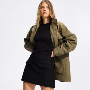 LADIES` SKIRT - S - czarny - damska - Reserved - 322KW-99X