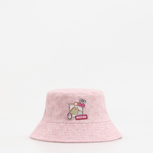 Jeansowy kapelusz Pusheen - 9-13 lat - różowy - dziewczynki - Reserved - 326KH-30X