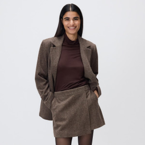 Spódnico-szorty z wełną - XL - wielobarwny - damska - Reserved - 327GF-MLC