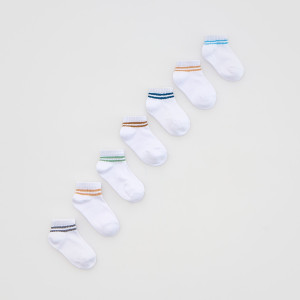Skarpetki 7 pack - 25/27 - biały - chłopcy - Reserved - 328IR-00X