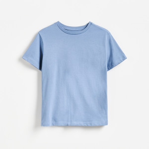 T-shirt slim fit - 134 (8 lat) - granatowy - chłopcy - Reserved - 330JV-59X