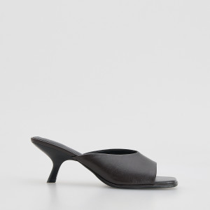 Mule na obcasie - 41 - bordowy - damska - Reserved - 332ID-83X