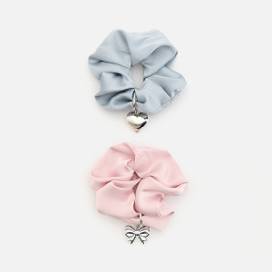 Gumki do włosów 2 pack - ONE SIZE - pastelowy róż - dziewczynki - Reserved - 333KY-03X