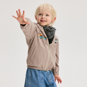 Kurtka z kapturem Hot Wheels Let's race - 104 (3-4 lata) - brązowy - chłopcy - Reserved - 338HR-84X