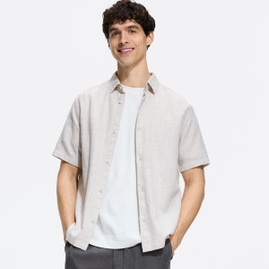 Strukturalna koszula regular fit - XXL - beżowy - męska - Reserved - 339HF-08X