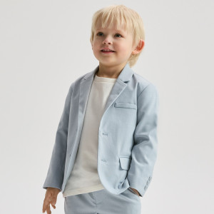Marynarka z dodatkiem wiskozy - 104 (3-4 lata) - jasnoniebieski - chłopcy - Reserved - 340HR-50X