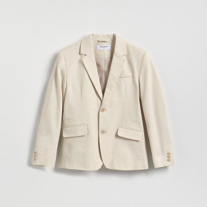 Elegancka marynarka - 116 (5-6 lat) - beżowy - chłopcy - Reserved - 343HR-80X