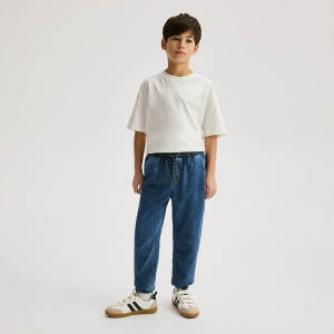 Jeansy jogger - 116 (5-6 lat) - niebieski - chłopcy - Reserved - 358HN-55J
