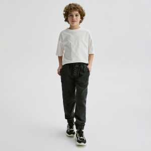 Jeansy jogger - 116 (5-6 lat) - czarny - chłopcy - Reserved - 358HN-99J