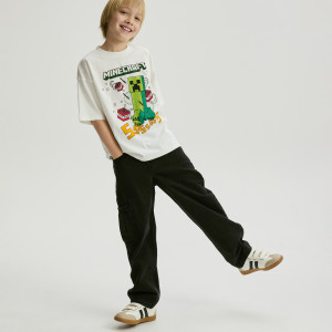 Jeansy straight fit - 116 (5-6 lat) - czarny - chłopcy - Reserved - 361HN-99J