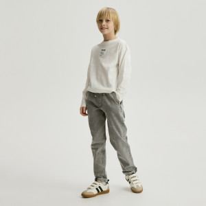 Jeansy carrot fit - 116 (5-6 lat) - jasnoszary - chłopcy - Reserved - 362HN-09J