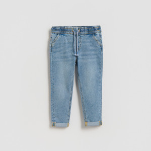 Jeansy Carrot - 98 (2-3 lata) - niebieski - chłopcy - Reserved - 366HN-50J