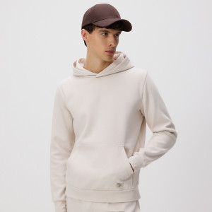 Bluza z kapturem - L - beżowy - męska - Reserved - 374HM-08X