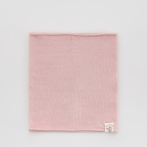 Komin z naszywką - ONE SIZE - pastelowy róż - dziewczynki - Reserved - 377IL-03X