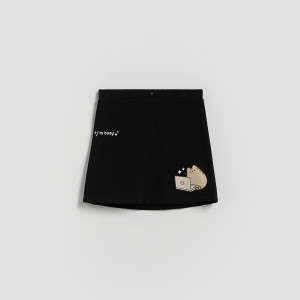 Spódnica Pusheen - 158/164 (12-13 lat) - czarny - dziewczynki - Reserved - 378FW-99X