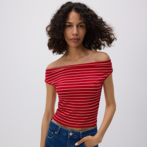 T-shirt w paski - L - wielobarwny - damska - Reserved - 378IK-MLC