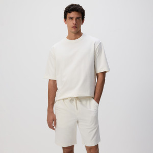 Dresowe szorty regular fit - XS - złamana biel - męska - Reserved - 3824C-01X