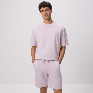 Dresowe szorty regular fit - XS - lawendowy - męska - Reserved - 3824C-04X