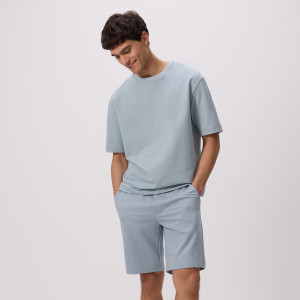 Dresowe szorty regular fit - XS - morski - męska - Reserved - 3824C-67X