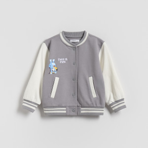Bluza Bluey - 80 (9-12 m.) - jasnoszary - dziewczynki - Reserved - 383DB-09X