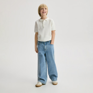 Jeansy baggy - 116 (5-6 lat) - niebieski - chłopcy - Reserved - 385HN-55J